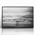 Framed wall art collection featuring vibrant seascape designs with acrylic finish, set in a sleek black frame, perfect for coastal-themed decor.