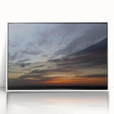 Framed wall art collection featuring a stunning landscape and skyscape design in acrylic, with a sleek white frame, perfect for modern home decor.