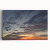 Stretched canvas wall art showcasing a vibrant landscape design with a serene sky, ideal for home decor. Perfect addition to living spaces or offices.