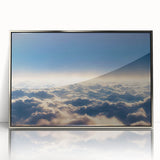 Framed acrylic wall art from the Landscapes Skyscapes collection showcases a stunning silver design, ideal for modern home decor, adding elegance to any space.