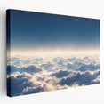 Side view of a stretched canvas showcasing a vibrant landscapes and skyscapes design, ideal for home decor, with rich colors and intricate details for artistic appeal.