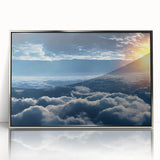 Framed acrylic wall art from the Landscapes & Skyscapes collection showcases a vibrant nature scene with serene colors, perfect for modern home decor.