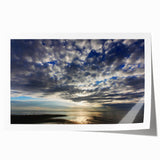 Vibrant rolled print showcasing a stunning landscapes and skyscapes design, perfect for home decor, beautifully packaged in a protective cardboard tube.