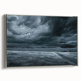Framed canvas wall art from the Landscapes & Skyscapes collection, showcasing a serene nature scene with vibrant colors and a sleek silver frame, perfect for home decor.