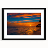 Framed landscape wall art collection featuring serene skyscape design, black matting, and sleek black frame, perfect for modern home decor. Ideal for enhancing living spaces with calming nature imagery.