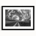 Framed wall art piece from the Landscapes & Skyscapes collection, featuring a stunning black front view with a sleek mat, ideal for modern home decor.