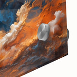 Close-up of a vibrant landscapes and skyscapes wall art collection featuring acrylic glass. The artwork showcases stunning colors and intricate details, perfect for home decor.