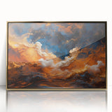 Framed wall art from the Landscapes & Skyscapes collection, showcasing a vibrant acrylic design with a gold frame, perfect for adding elegance to any decor.