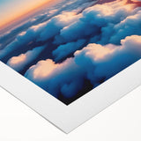 Vibrant rolled canvas artwork showcasing a stunning landscape with colorful skies, perfect for home decor. Packaged securely in a cardboard tube for safe delivery.