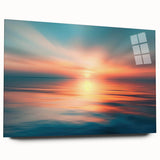 Contemporary acrylic wall art showcasing a vibrant landscape design, featuring dynamic colors and textures, framed elegantly without pins, perfect for modern decor.