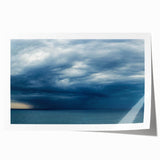 Vibrant rolled wall art print featuring a serene landscape with soft pastel colors and abstract elements, perfect for home decor or office spaces.