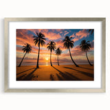 Framed wall art from the Landscapes Skyscapes Design collection, showcasing a serene nature scene in soft colors with a silver mat and frame, ideal for home decor.