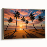 Framed wall art collection showcasing a serene landscape with golden hues, designed for elegant home decor. The canvas features vibrant colors and intricate details, perfect for enhancing living spaces with a touch of sophistication.