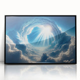 Framed acrylic wall art from the Landscapes Skyscapes collection, showcasing a vibrant black design with a sleek modern finish, ideal for contemporary decor.