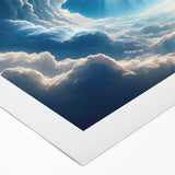 Colorful rolled canvas wall art showcasing a vibrant abstract landscape design, ideal for home decor. Packaged securely in a cardboard tube for safe shipping.