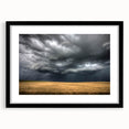 Framed wall art showcasing a stunning landscape design with a black mat and frame, ideal for modern home decor. Perfect for enhancing living spaces or offices.