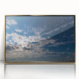 Framed acrylic wall art from the Landscapes Skyscapes collection, showcasing a serene nature scene with gold accents, perfect for modern home decor.