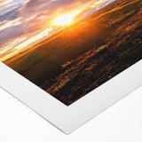 Rolled canvas showcasing a vibrant landscapes and skyscapes design, featuring rich colors and intricate details, perfect for enhancing home decor.