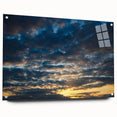 Acrylic glass wall art showcasing a vibrant landscape design with pins, highlighting vivid colors and intricate textures, ideal for modern home decor.