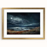 Framed wall art collection showcasing a stunning landscapes and skyscapes design with a gold mat, perfect for enhancing home decor aesthetics and ambiance.