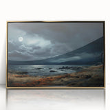 Framed wall art collection showcasing an elegant landscapes and skyscapes design, featuring a gold-accented frame that enhances its aesthetic appeal. Perfect for modern home decor.