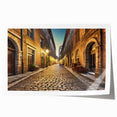 Vibrant rolled print showcasing a stunning landscape design featuring streets and urban elements, perfect for modern home decor or art collections.
