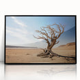 Framed acrylic wall art featuring a serene landscape with trees, showcasing vibrant colors and intricate details, ideal for modern home decor.