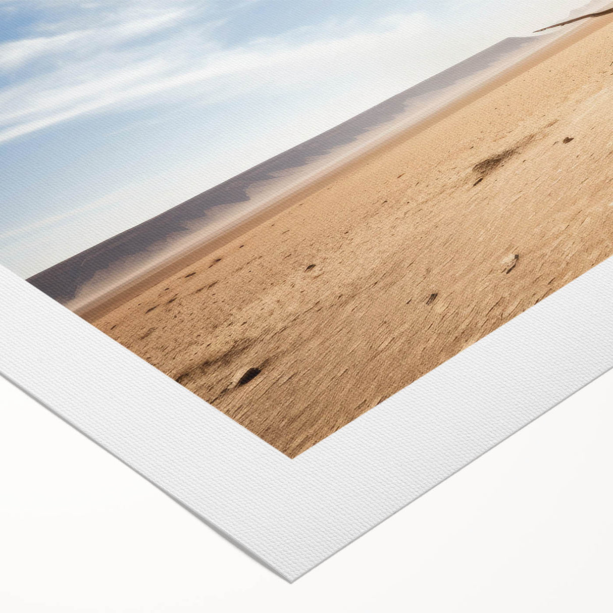 Rolled canvas wall art showcasing a vibrant landscape of trees, featuring lush green foliage and a serene blue sky, ideal for home decor.