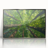 Framed wall art collection featuring a serene landscape of trees, designed with a silver-acrylic finish, ideal for modern home decor enhancements.
