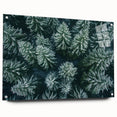 Acrylic glass wall art featuring a vibrant tree landscape design in side view, showcasing rich colors and intricate details, ideal for home decor enhancement.