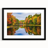 Framed wall art collection featuring a stunning landscape design with trees, presented in a sleek black frame and white matting, perfect for modern home decor.