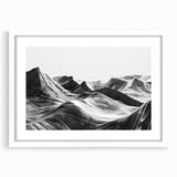 Framed landscape wall art featuring a serene valley design with white matting, perfect for home decor or office spaces, showcasing vibrant colors and details.
