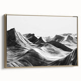 Framed canvas wall art showcasing a vibrant valley landscape design with rich gold accents, perfect for enhancing modern home decor. Ideal for nature enthusiasts.