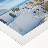 Rolled canvas art showcasing a vibrant village landscape design, featuring rich colors and intricate details, ideal for home decor and artistic enhancement.