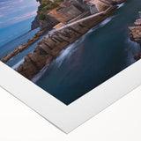 Rolled canvas art showcasing a vibrant landscape village design, featuring earthy tones and intricate details, perfect for home decor. Packaged securely for delivery.