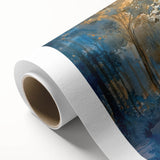 Vibrant rolled canvas artwork depicting a serene waterfall landscape, showcasing lush greenery and cascading water, ideal for enhancing home decor.