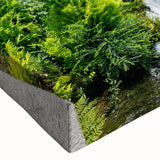 Close-up of a stretched canvas wall art piece showcasing a serene watermill landscape design. The artwork features vibrant colors and intricate details, perfect for home decor or office spaces.