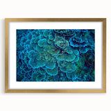 Elegant coral-themed wall art collection featuring framed design with a gold mat, ideal for enhancing marine-inspired home decor and adding a touch of elegance.
