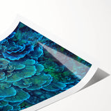 Colorful marine life coral design wall art print featuring vibrant ocean hues, detailed coral formations, and aquatic motifs, ideal for beach-themed decor.