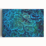 Vibrant marine life coral design stretched canvas wall art showcasing colorful corals and sea creatures, ideal for ocean-themed decor. Perfect for enhancing coastal interiors.