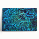 Vibrant stretched canvas wall art showcasing colorful marine life and coral designs, perfect for ocean-themed decor, adding a lively touch to any room.