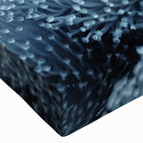 Close-up of vibrant marine life coral design on stretched canvas wall art, showcasing intricate details and vivid colors, ideal for ocean-themed decor.