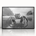 Framed acrylic wall art depicting a vibrant marine life crab design, featuring intricate details and a sleek black frame, perfect for ocean-themed decor.