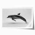 Vibrant dolphin-themed wall art print showcasing intricate marine life design, featuring rich colors and dynamic movements, ideal for enhancing coastal decor.