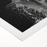 Vibrant rolled canvas wall art showcasing a playful dolphin design, perfect for marine life enthusiasts. The artwork features rich blues and greens, ideal for ocean-themed decor.