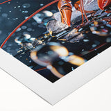 Vibrant rolled canvas wall art showcasing a detailed marine life design featuring a lobster, perfect for ocean-themed decor, rolled for easy framing.