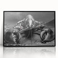 Framed wall art featuring a vibrant lobster design, showcasing intricate marine life details, set in a sleek black frame for modern decor. Perfect for ocean-themed interiors.