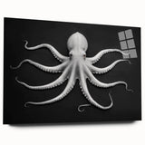 Vibrant wall art collection featuring a detailed marine life octopus design, printed on acrylic glass, showcasing bright colors and intricate textures. Perfect for ocean-themed decor, this artwork adds a touch of nature-inspired elegance to any space.