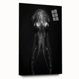 Colorful octopus wall art design showcased on acrylic glass, featuring intricate marine life details and vibrant hues, perfect for enhancing coastal decor.