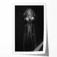 Colorful octopus design wall art print showcasing intricate marine life details, rolled for easy framing, perfect for ocean-themed decor enthusiasts.